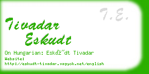 tivadar eskudt business card